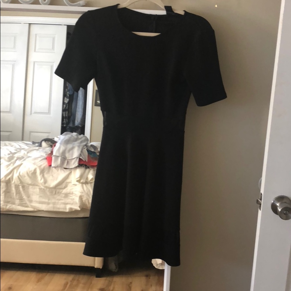 Aqua black dress